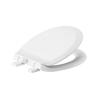 White American Standard Cadet Round  Slow Closing Toilet Seat EverClean Surface