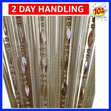 Button Beaded Door Curtain Fringe Tassel Living Room Divider Curtain 39.30" x...