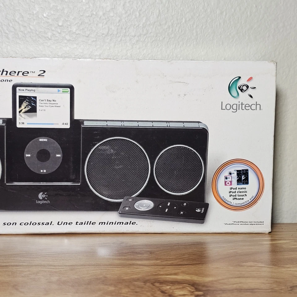 Altavoces Logitech Pure-Fi Anywhere 2 compactos para iPod/Iphone nuevos en caja Foto 3 de 4