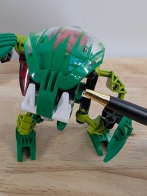 LEGO Bionicle #8564 Lehvak W/ Canister , Instructions & Figure - 1 Missing Piece