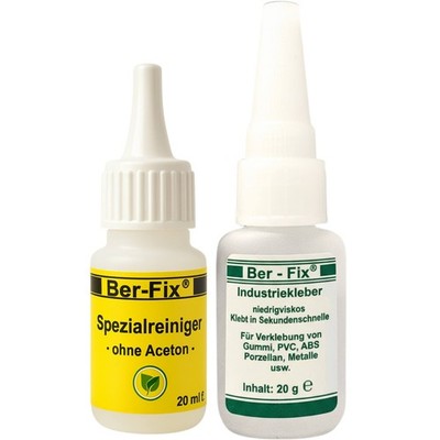 Ber-Fix  Industriekleber extra stark kapillar 20g + Reiniger Sekundenkleber extr