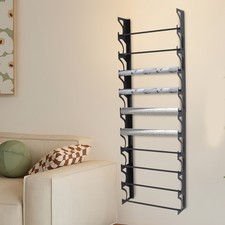 10 Tier Vinyl Roll Holder Wall Mounted W/ Adjustable Brackets For Craft Workshop