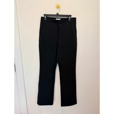 Good American Scuba Trousers Black Straight Leg Pants GS0380 Womens Size 8 29