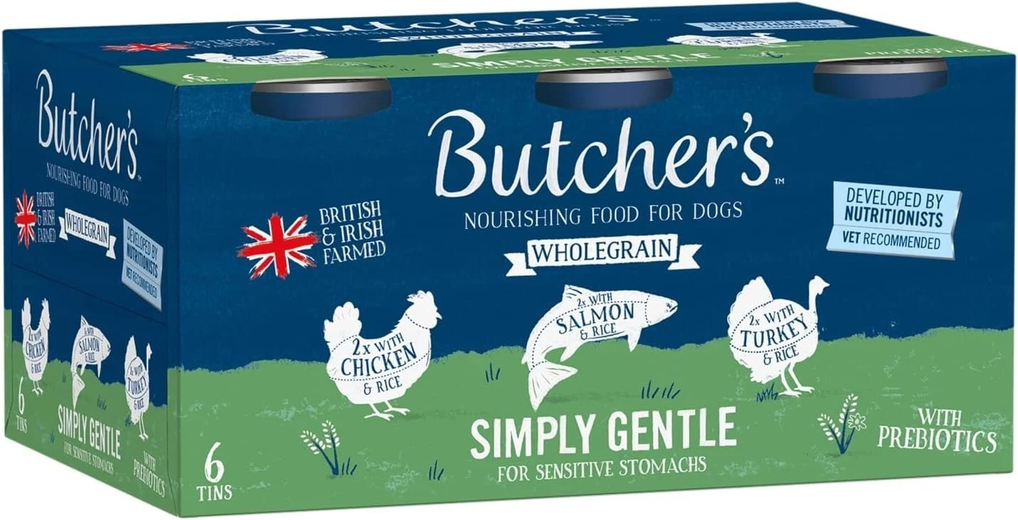 Butcher's Simply Gentle Wet Dog Food Loaf Variety Pack 6/12/24 x 390g