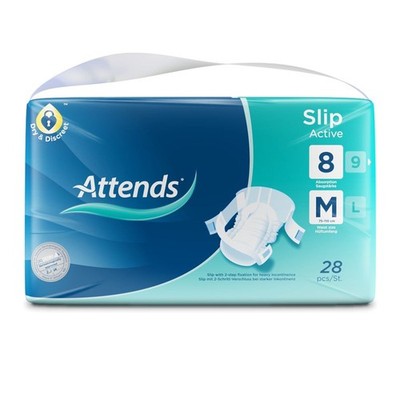 Attends Slip Active 8 Gr. M (Medium) 112 Stück (1 Karton)