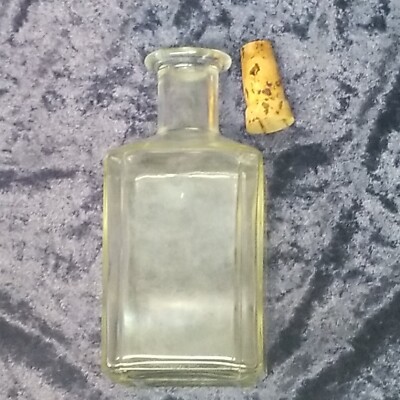 Vetreria Etrusca Clear Glass Bottle Italy 6x2¾x2¾” 37.5cl 40mm AE