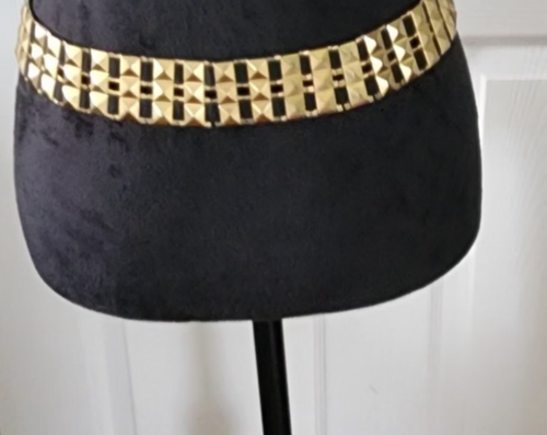 Vintage Women's Black and Gold Stretch Belt 1990's - Picture 5 of 12