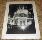 Columbian Exposition Administration Bldg. at Night 1894 Antique Print 14 x 17