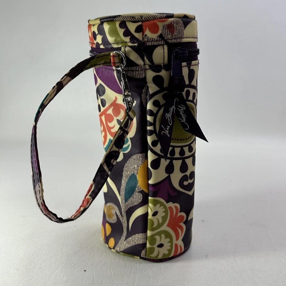 Portabotellas Vera Bradley Koozie Coozie Ciruela Loca Muñequera Aislada Foto 2 de 4