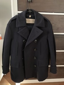 authentic navy pea coat