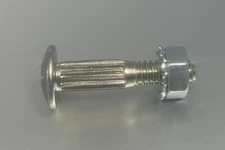 100 Pak - 1 1/4" Bolt Nut Kit Overhead Rollup Todco Whiting Door Hinge Morgan