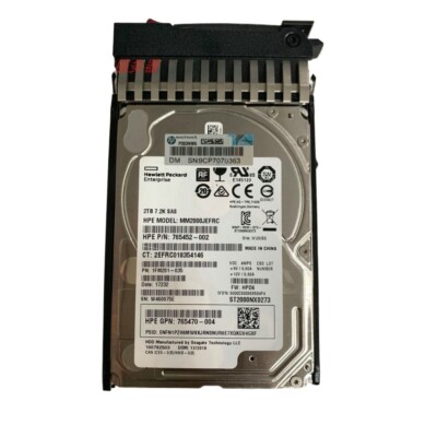 HP J9F51A 787653-001 2T SAS 12G 7.2K 2.5-inch MSA storage hard drive