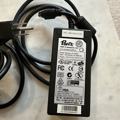 4-Pin AC Adapter For PART II Research AC-005W P/N: 2063-002555-001 5v /12v