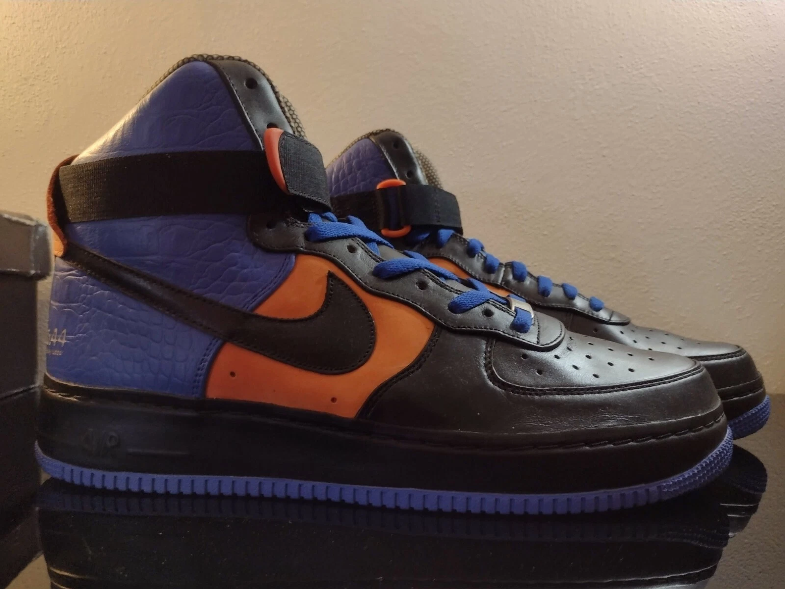 Gingembre Airforce 1 Hi Supreme LE Varsity Royal/noir 375379 401 taille 13