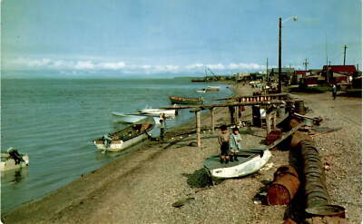 Kotzebue, Arctic, Alaska, Eskimo population, fishing, tourists, Postcard