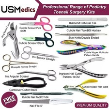 Manicure Pedicure Professional Chiropody Podiatry Instruments Nail Clippers Set