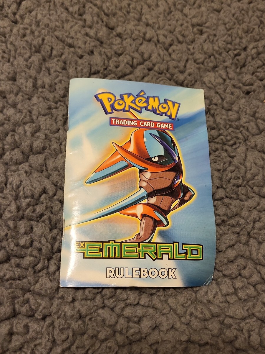 2005 Pokemon Trading Card Game Ex Emerald Rulebook and Cardlist TCG