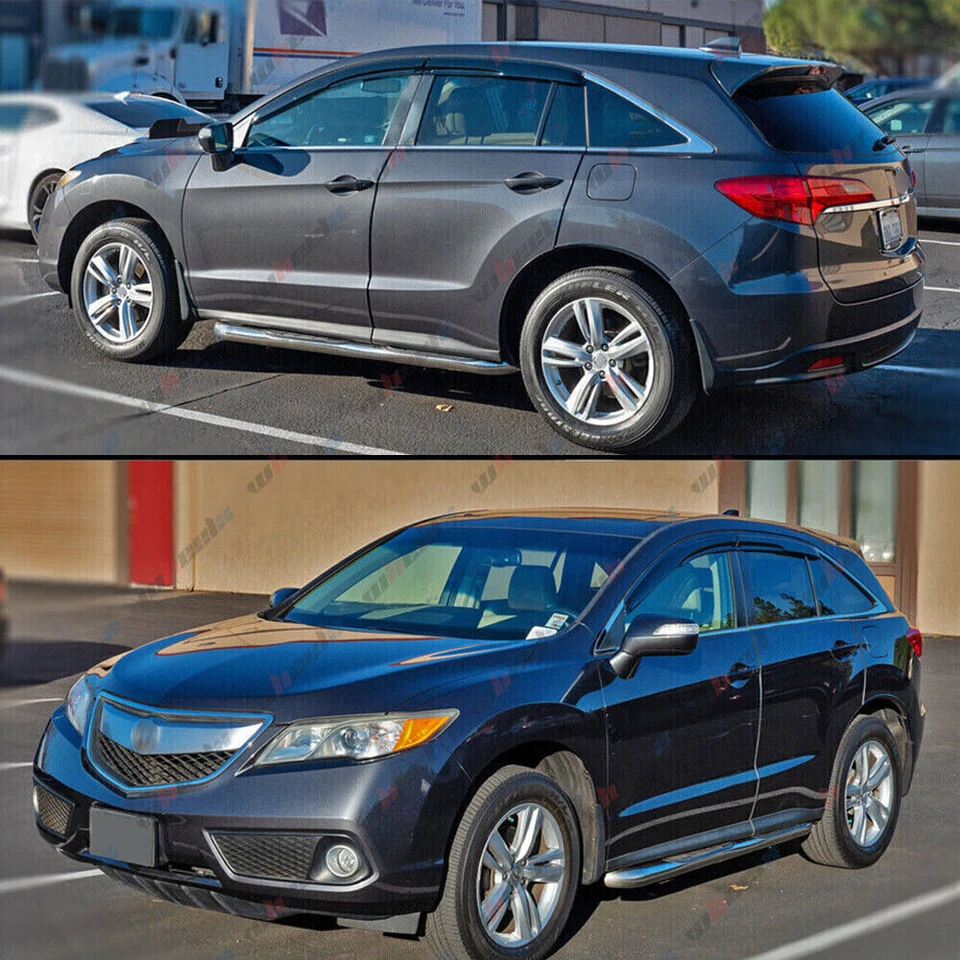 For Acura RDX 2013-2018 Tape-On Mugen Style Window Visors Vent Shade Rain Guards - Image 4 of 4