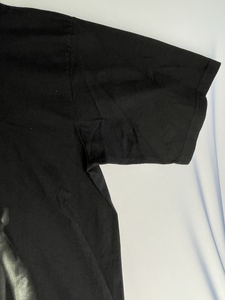 スティーブ·カウフマン　マルコムＸスクリーン Vintage Malcolm X Shirt Men's 3XL Black Short Sleeve Big Graphic