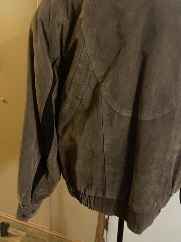 Gitano Men’s Suede Leather Jacket Full Zip Vintage Size XL Brown - Picture 5 of 10
