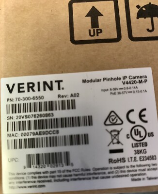 Verint   V4420 Modular IP Camera System