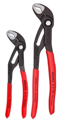 Knipex Cobra 2pc Adjustable Plier Set 003120 V01 7'' 10'' Water Pump Pliers