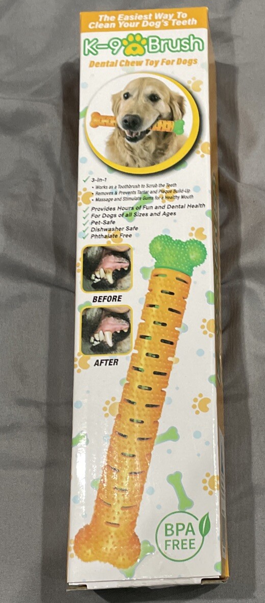 K-9 Tooth Brush 3-in-1 Dental Chew Dog Toy