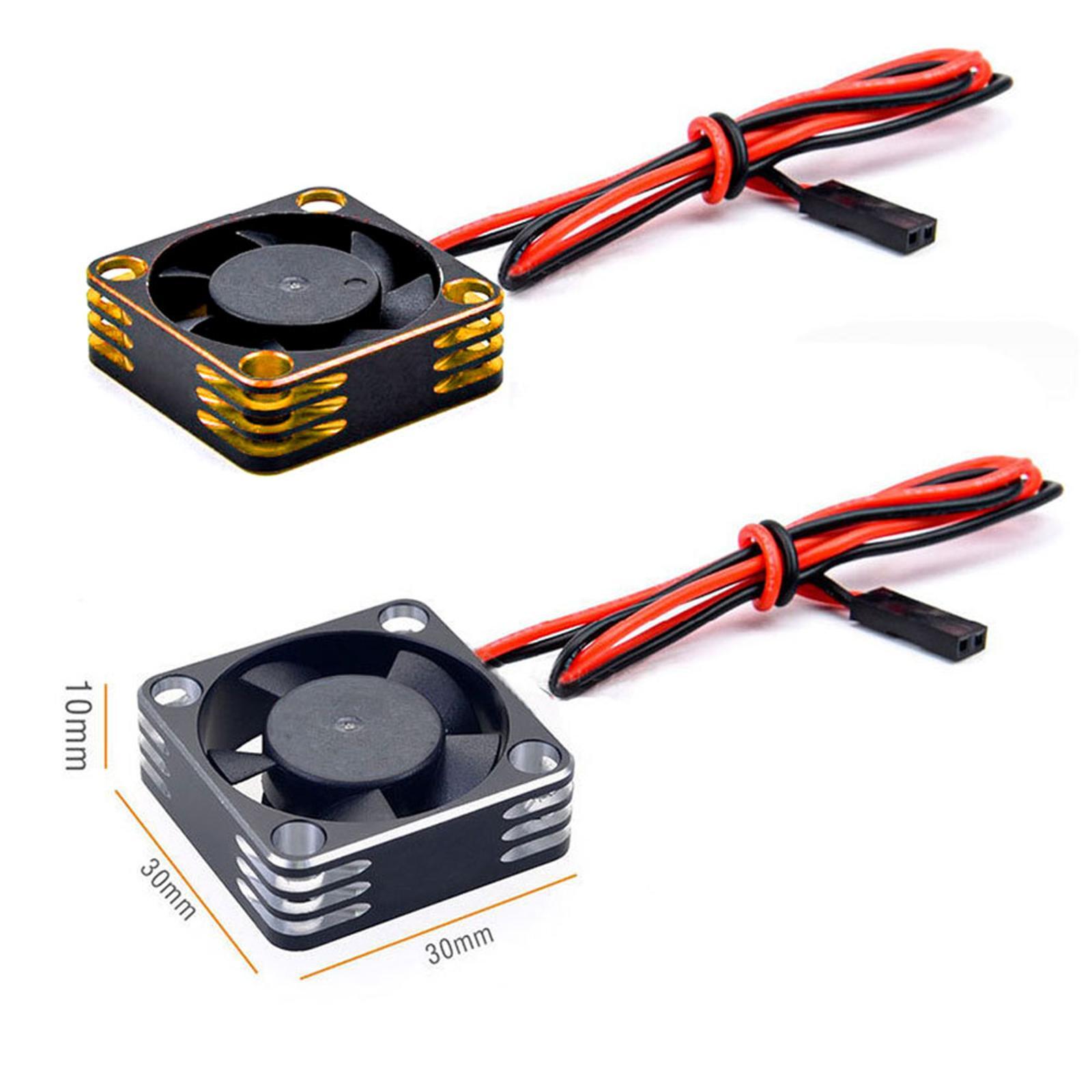 30x30mm Aluminum Frame Heatsink Cooling Fan for 540 550 Brushless Motor RC Car H