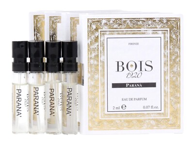 BOIS 1920 PARANA EDP 1.5ml .05fl oz x 4 COLOGNE PERFUME SPRAY SAMPLES