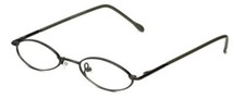 Calabria Flex Plus KIDS 101 Oval Reading Glasses 1.25 Gun Metal Grey Girls