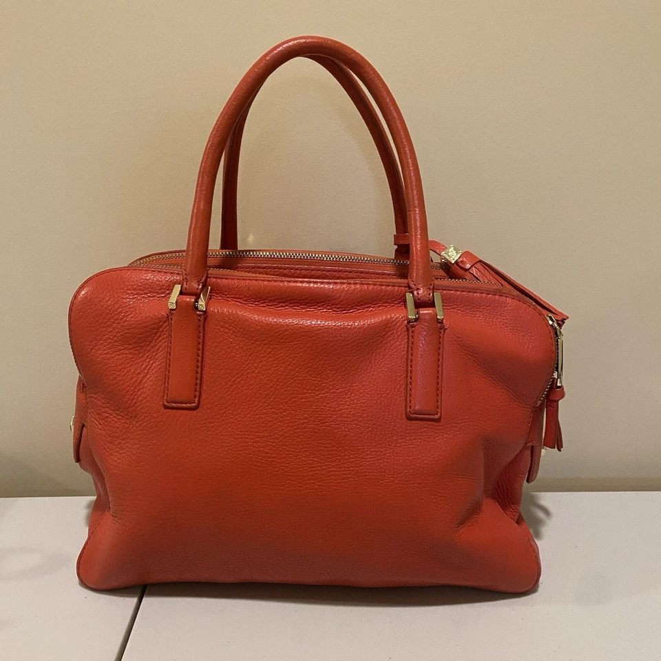 Bolso Thea Tory Burch Jaspe Cuero Guijarro Triple Cremallera Compartimiento Foto 2 de 4