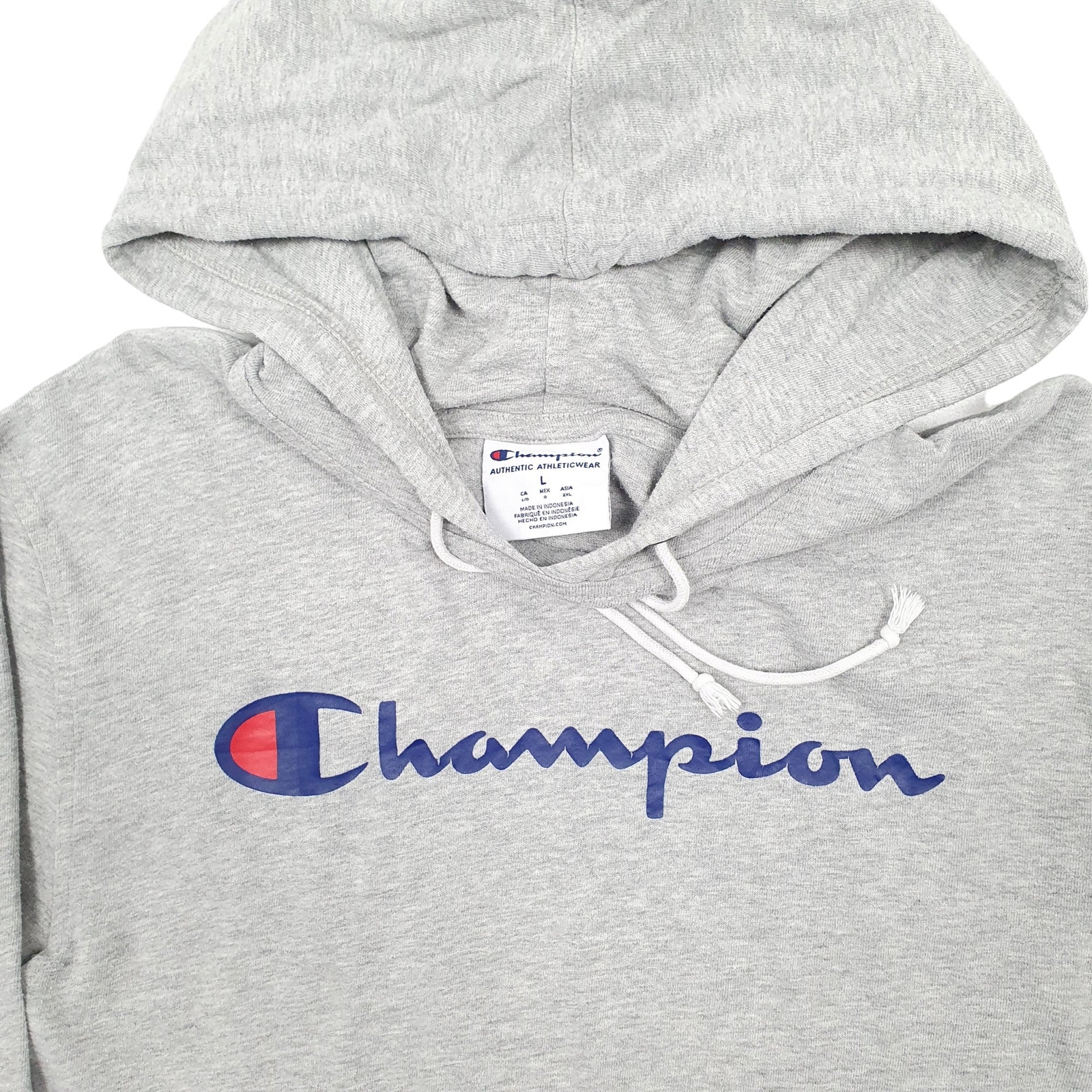 CHAMPION Hoodie Lightweight Jumper Sweatshirt Mens L image 2