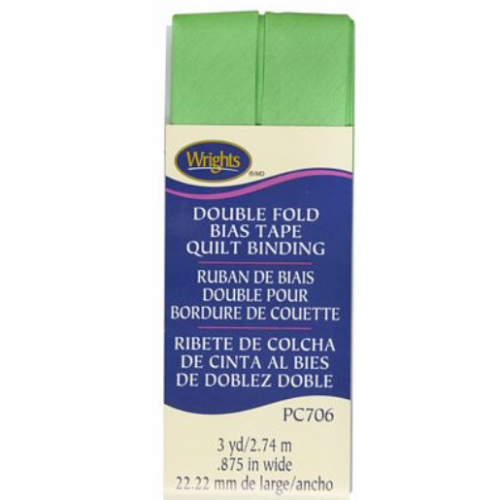 Wrights 7/8" Double Fold Bias Tape Quilt Binding 3Yards Pick Color