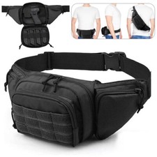 Tactical Fanny Pack Bumbag Waist Pouch Bag Military Hip Belt Outdoor Hiking Fish