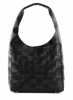 Seidenfelt Manufaktur SFM204 Hobo Schultertasche Tasche Black Schwarz