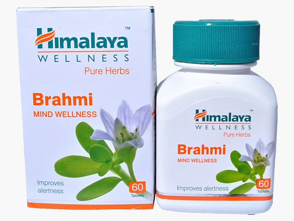 BRAHMI HIMALAYA FRESCO NUEVO 2 CAJA 120 COMPRIMIDOS EE. UU. CLARIDAD CONSOLIDACIÓN SALUD Foto 3 de 4