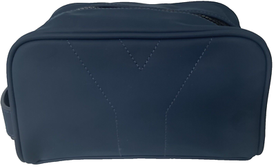 Yves Saint Laurent YSL Parfums Y Pouch slate blue faux leather