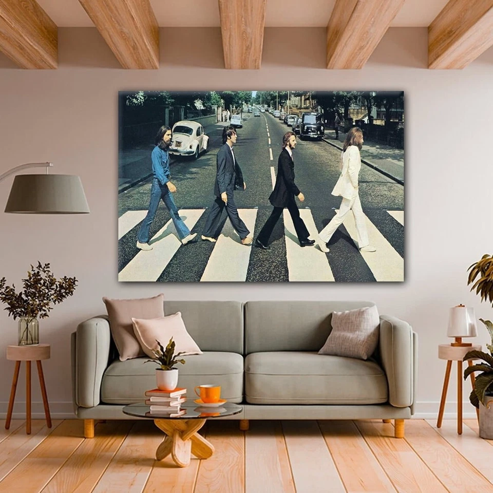 The Beatles Abbey Road Canvas Wall Famous Print Wall Art Canvas,Printed Smooth - Image 4 of 4