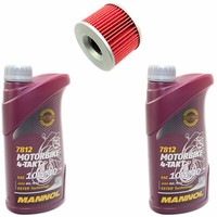 MotoröL ÖLfilter HF401 Set 10W40 2 Liter Honda GL Kawasaki GPZ Yamaha XJR FZR
