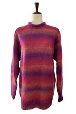 Vintage Liz Wear Mohair Blend Mock Neck Oversized Sweater Size Large