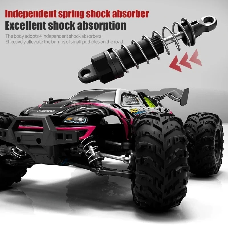1:16 50KM/H 4WD RC Car With LED Remote Control Cars speed drift monster truck - Image 4 of 4