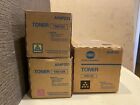 New Oem Konica Minolta Copier Toner: Tn610Y, Tn610M, Tn610K.