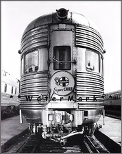 Santa Fe Railroad 1940 Super Chief Vintage Poster Print Retro Style B&W Art