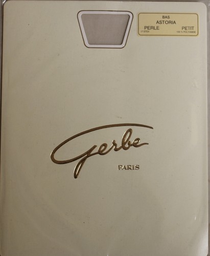 Bas Nylon Fantaisie à Pois 'Concorde' - 15 Deniers - Marque Gerbe - Taille Petit - Neuve Avec étiquettes