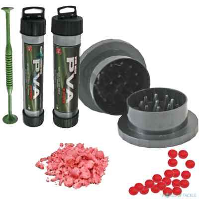 Boilie Grinder Krusha und PVA Mesh für Boilies Pellets Karpfenangeln Köderbrecher