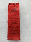 MONTPELIER OHIO 38th VOLUNTEER INFANTRY GAR CIVIL WAR GRAND ARMY REUNION RIBBON