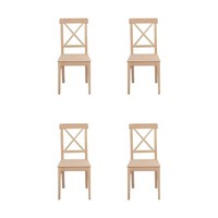 Esszimmerstuhl Designer 4X StüHle Holzstuhl Luxus Einsitzer Ohne Armlehne
