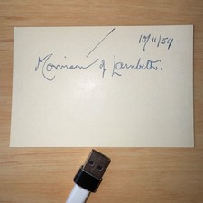 1954 Herbert Stanley Morrison Lambeth Labour MP Politician Signature Autograph