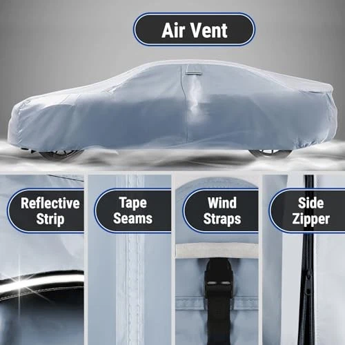 For Porsche 911 1964-1998 Waterproof Car Cover All Weather Protection with Strap - Image 4 of 4