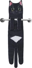 Cat Funny Hand Towels for Bathroom Kitchen- Cute Decorative Kitten Decor Hanging